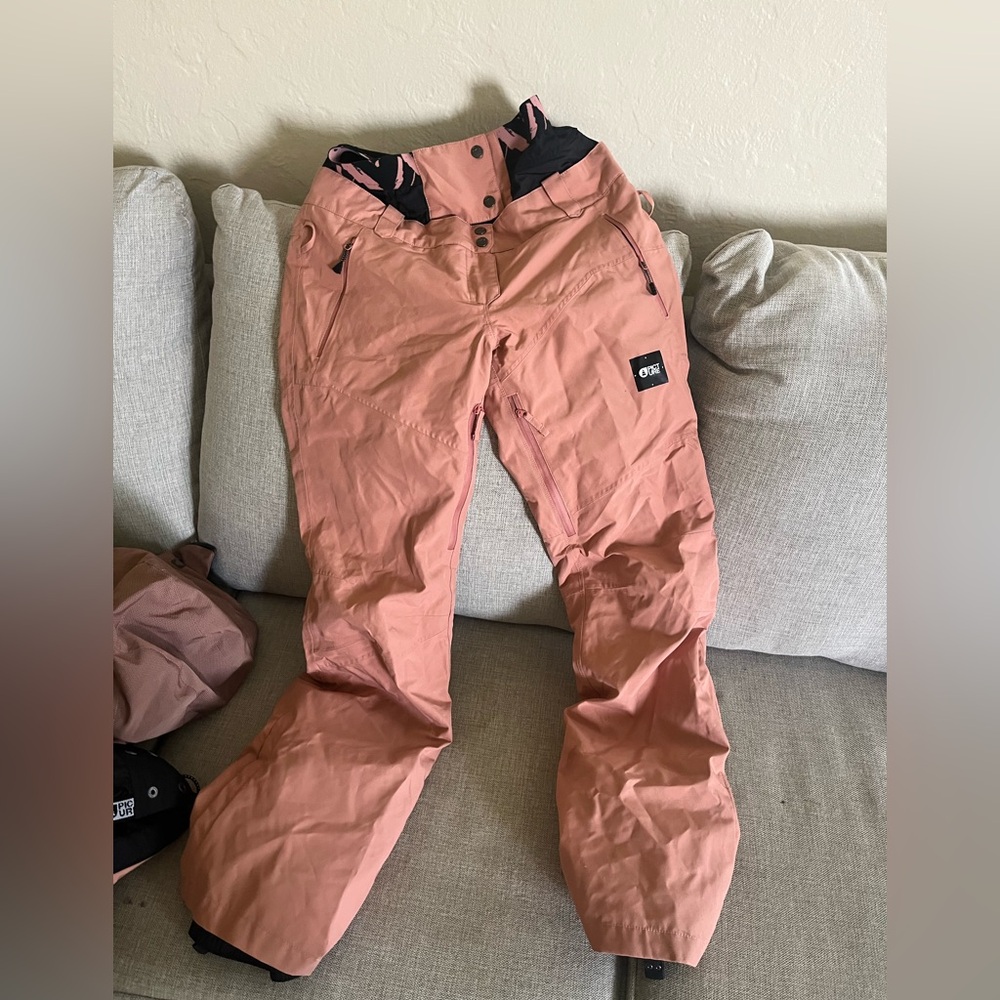 Women's Boot Flare Snow Pants in Dusty Rose